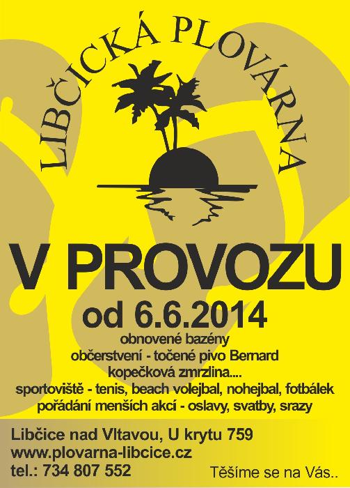 plakát Libčická plovárna