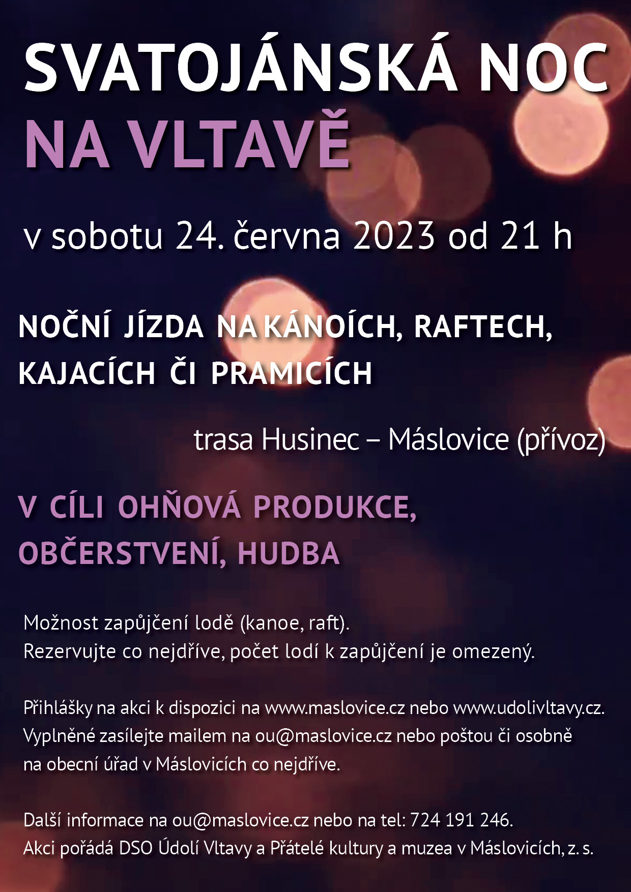 Svatojánská noc na Vltavě 2023